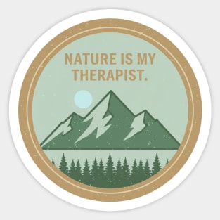 Nature Is My Therapist – Outdoor Adventure Sticker